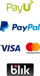Bezpieczne płatności PayPal / PayU / Visa-Mastercard